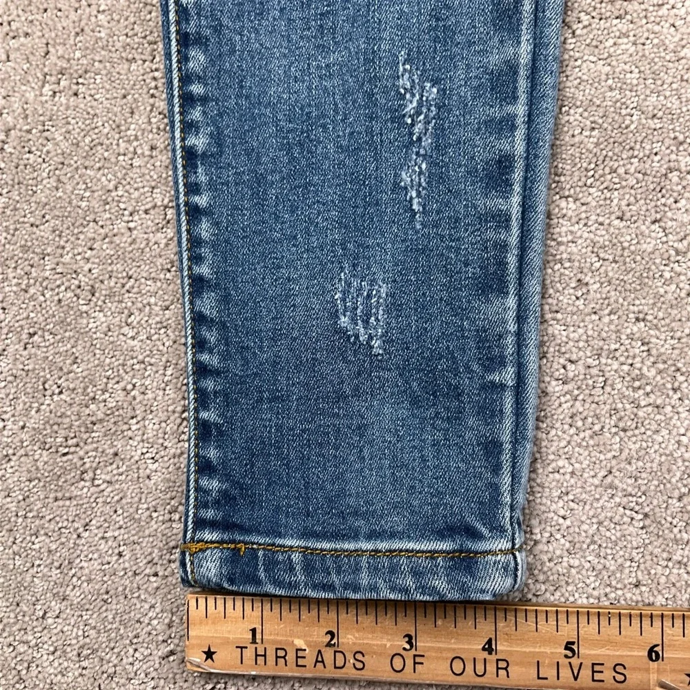 Judy Blue Jeans Womens 5/27 Blue Skinny Distressed JB82124MD‎ Everyday Stretch